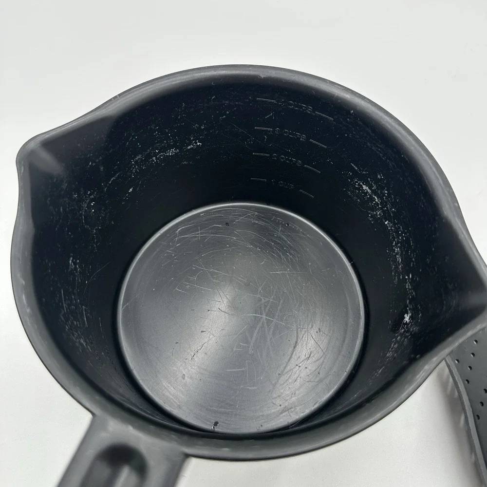 Vintage Pampered Chef 1 Qt Micro-Cooker Microwave Steamer Black USA Made